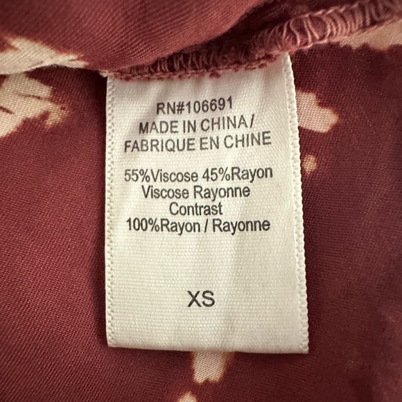 Young Fabulous & Broke Tie Dye Sleeveless Shirt Red Peach Womens XS NWT - Picture 6 of 7